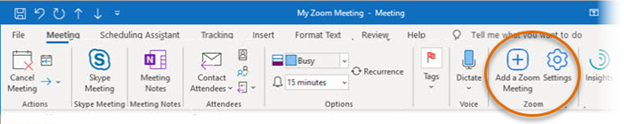 Switching from Zoom's Plug-in for Outlook to Microsoft's Outlook Zoom